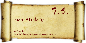 Tuza Virág névjegykártya